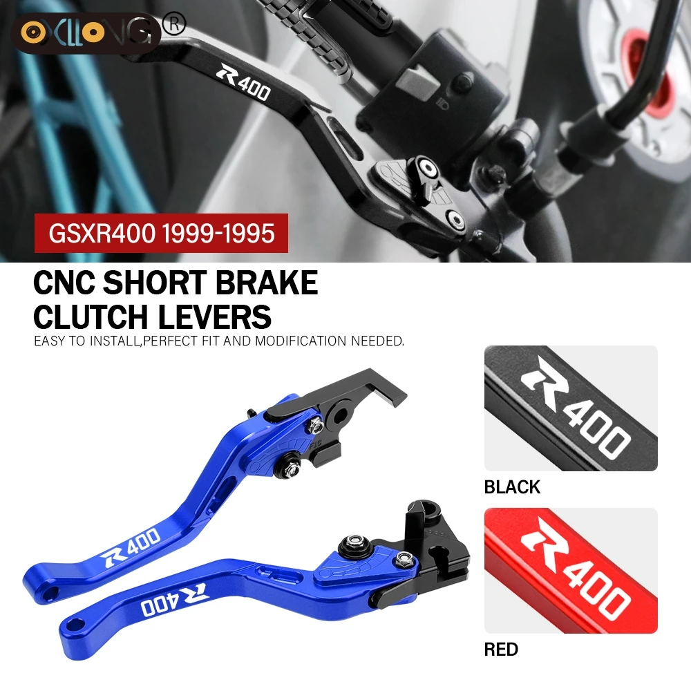 

CNC Aluminum Motorcycle Short Brake Clutch Levers Accessories Parts For SUZUKI GSXR400 1995 1996 1997 1998 1999 GSX-R 400