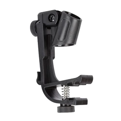 Microphone Stand Mic Clamp Holder Adjustable Clip On Drum for Rim Shock Mount Microphone Stand Bracket for Show Heavy Du