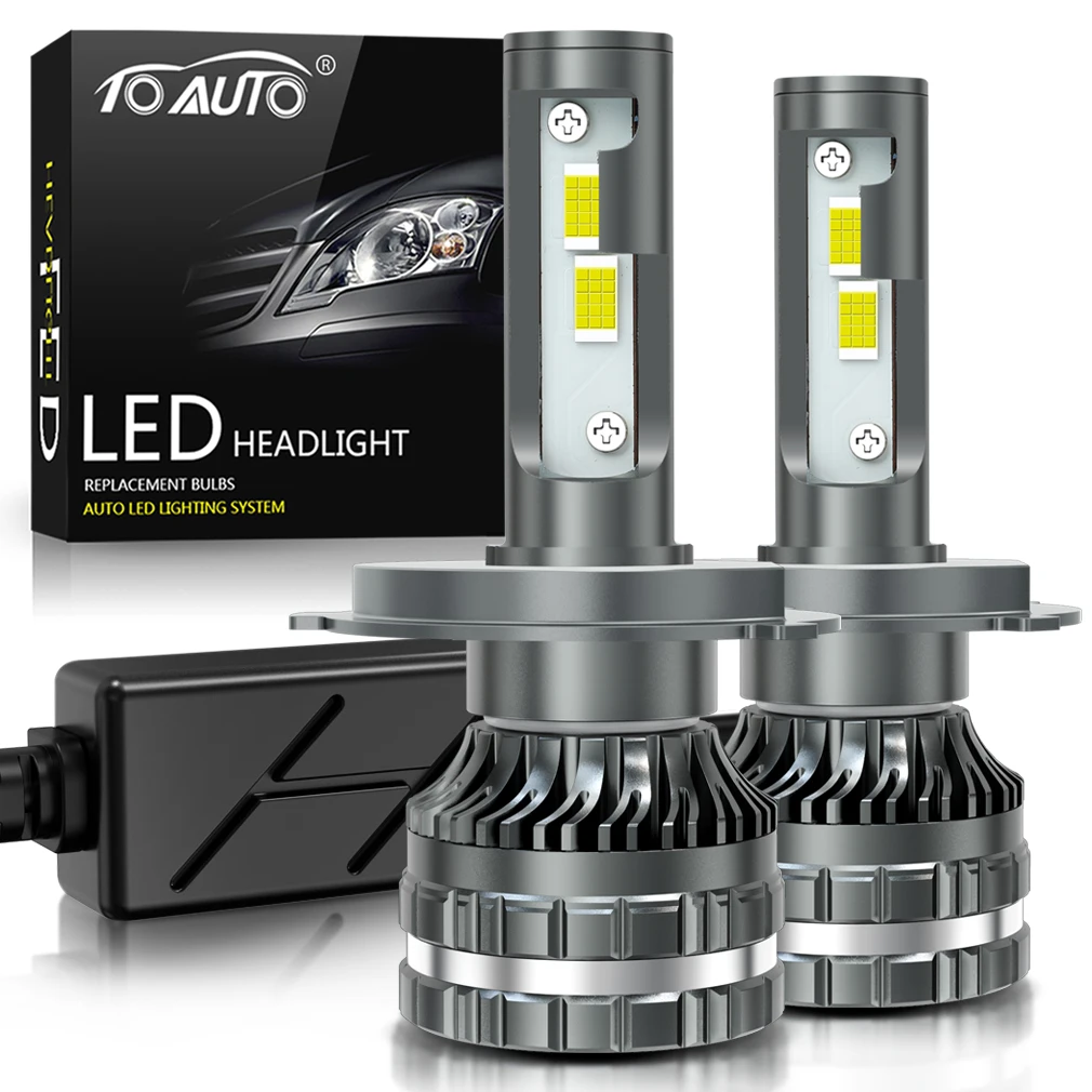 

H7 H4 Светодиодная фара 6000K H1 H8 H11 Светодиодная лампа 9005 HB3 9006 HB4 Авто лампа 9012 Hir2 Высокая мощность 600 Вт 6000K 7585 Чипы Canbus CSP