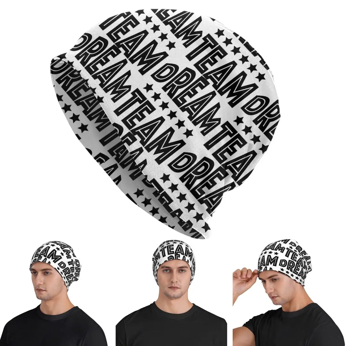 

Dream Team Team Colleague Work Office Family Skullies Beanies Hats Warm Autumn Winter Outdoor Cap Knitted Bonnet Caps Adult