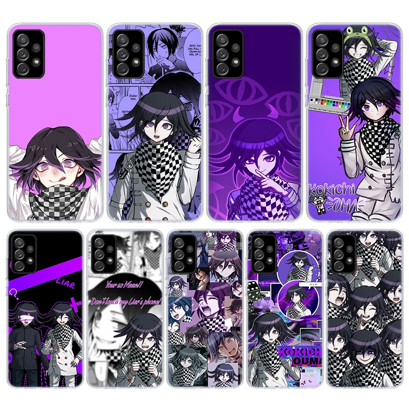 Danganronpa Kokichi Ouma funda de teléfono suave para Samsung Galaxy A51, A50, A71, A70, A10, A20E, A30, A40, A41, A31, A21S, A11, A6, A7, A8, A9 Plus 2