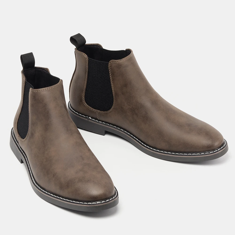 40~46 Men Chelsea Boots Brand Retro Comfortable Fashion Men Boots