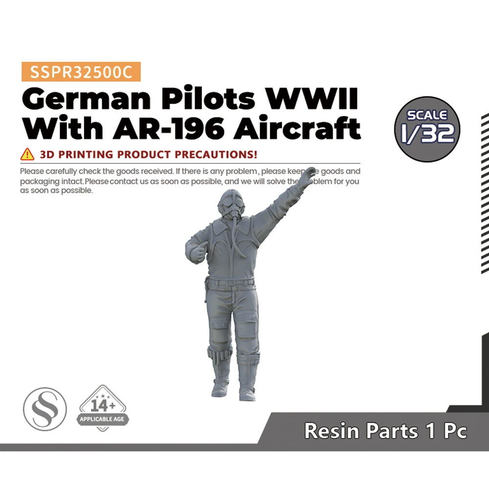 SSMODEL SSPR500C 1/32 1/48 1/72 1/87 1/144 German Pilots WWII With AR-196 Aircraft