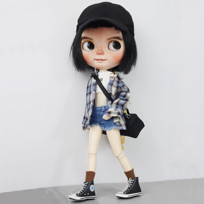 Fit Blythe Doll Hip-hop Pants for Ob24 Ob22 Azone Dolls Clothes Jacket Coat Blouse