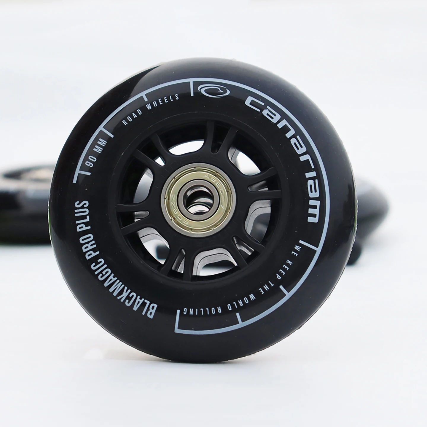 8pcs 90mm Speed Inline Skate Wheels Accessories, High Elasticity Slalom & Wear-resistant Wheels Replacement Wheels for Outdoor S