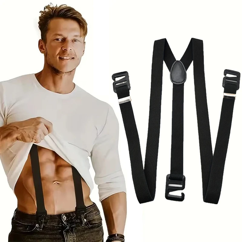 2.5cm Width Men's Suspenders New Creative 3 Hooks Suspenders Man Pants Casual Mens Trouser Suspenders Fashion Adjustable Brace