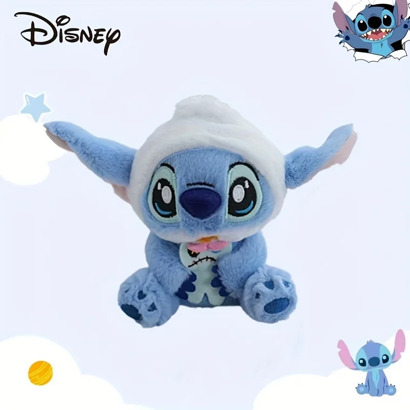 Disney Stitch Plush Toy 13cm Soft Stuffed Doll – Cute Blue Pink Design, Fluffy Ears, Gift for Kids, Christmas, Halloween