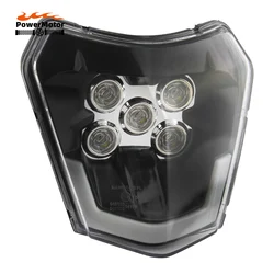 Motorcycle LED Headlight for KTM EXC EXCF XC XCF XCW XCFW SX SXF 125 150 250 300 350 450 530 Dirt Bike Enduro E-Mark Motocross