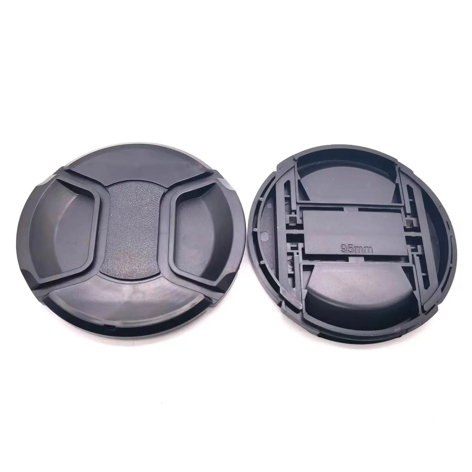 2-4pack Black Durable Lens Cover Easy Installation Assembly 95mm Lens Cap for