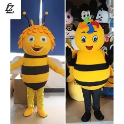 Bee Mascot Cosplay Costume Plush Cartoon Adult Fancy Dress Halloween Advertising Carnival Party Suits Walking Performance Props