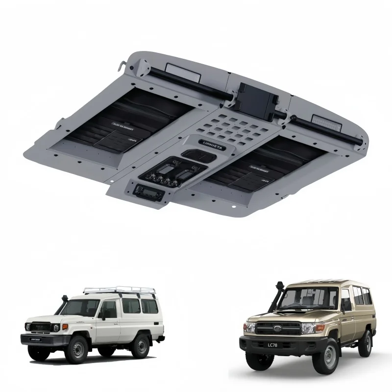2007-2025 for LC78 Fuming Samurai Black Premium Protection Interior Kits Integrated Roof Control System ABS