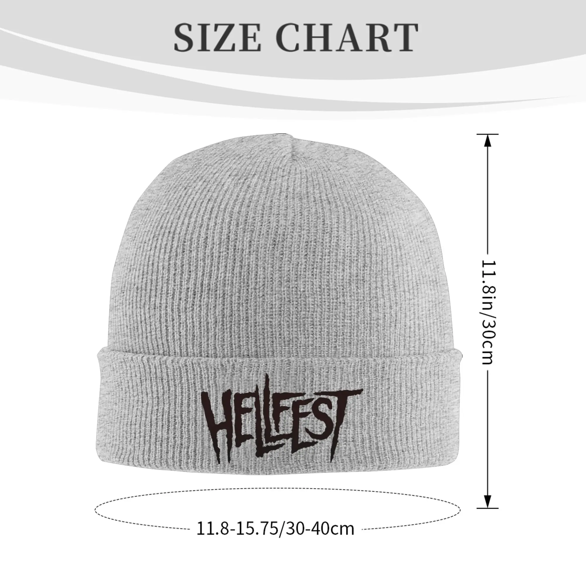 Hellfest Heavy Metal Music Winter Skullies Beanies Hat Warm Autumn Knitted Hats Bonnet Caps for Women Men