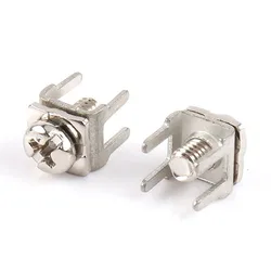 100pcs PCB Soldering Terminal Riveting Nut Welding Terminals 8*8*6.8MM M4 M3 Screw Circuit Board Hardware PCB Connector