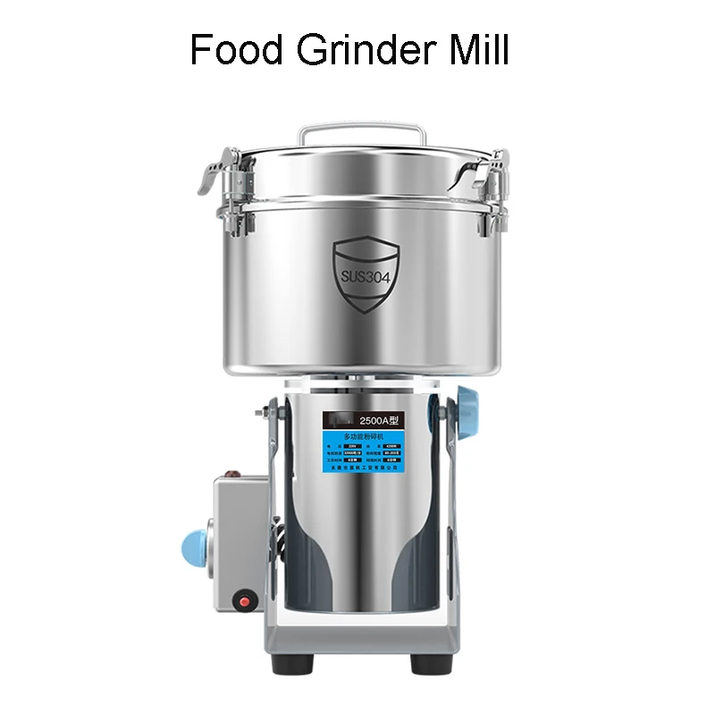 

110V/220V 2500G Herb Coffee Machine Grinder Grain Spices Mill Dry Food Grinding Machine Flour Powder Crusher