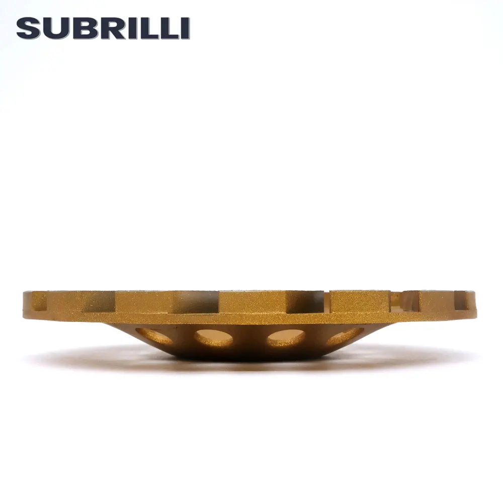 SUBRILLI 7-дюймовый турбо-алмазный шлифовальный стаканчик, сегменты, чашка, режущий диск, абразивный для гранита, камня, бетона, электроинструменты