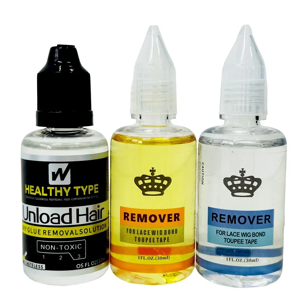 30ML Clear Adhesive Remover for Lace Wig Tape System Professional Salon Or Home Use Glue Removal Solution