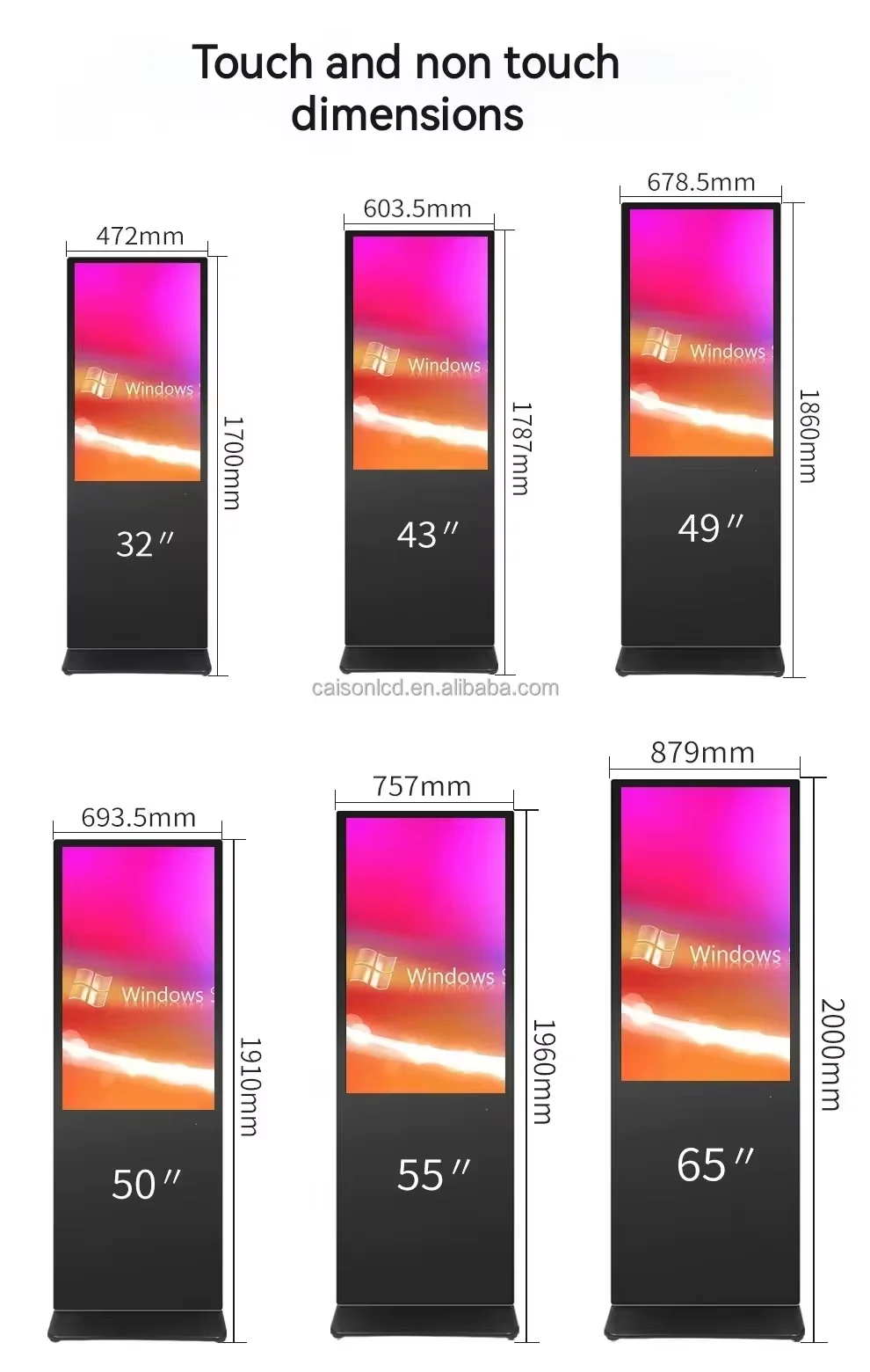 12.3 بوصة سطوع عالية 760Nits الإعلان التجاري في الهواء الطلق عرض C123HAN06.0 شاشة الكريستال السائل شاشات رقمية خارجية