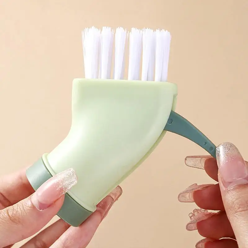 Creative Crevice Cleaning Brush Can Connect Mineral Water Bottle Wet and Dry Cleaning Brush Multifunctional Dead Angle Brush