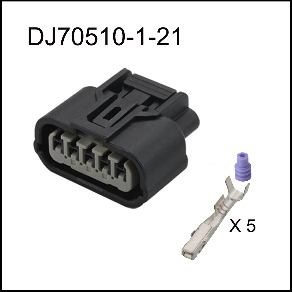 100SET DJ70510-1-21 auto Waterproof connector 5 pin automotive Plug famale male socket Includes terminal seal