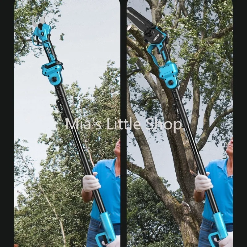 Electric shears lengthened electric pruning shears extended rod 2.5 meters high branch rod high branch shears