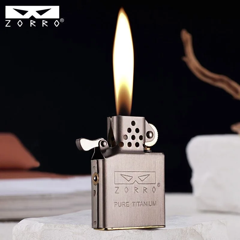 

Новый механизм зажигалки из титанового сплава Zorro, внутренний вкладыш, улучшенный противоскользящий и противоэнезависимый уплотнительный механизм