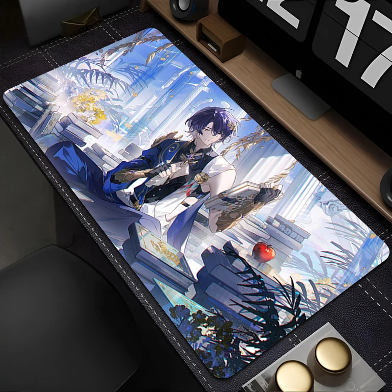 Dr. Ratio Honkai Star Rail Mouse Pad Laptop Gaming Accessories Mousepad Computer Sexy Anime Desk Mat Gamer Cabinet Keyboard Rug