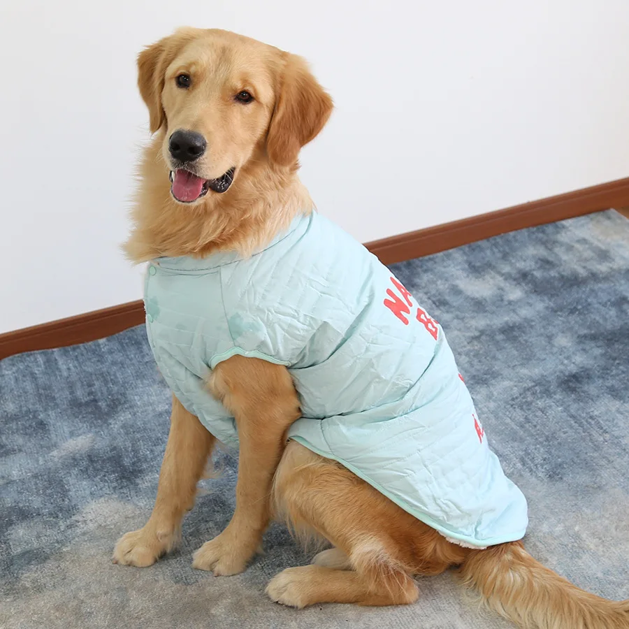 

Mutihome British Nordic Big Dog Velvet Coat Cotton Coat Ski Shirt Large Dog Winter Clothes Golden Haired Samoyed Dog Clothes
