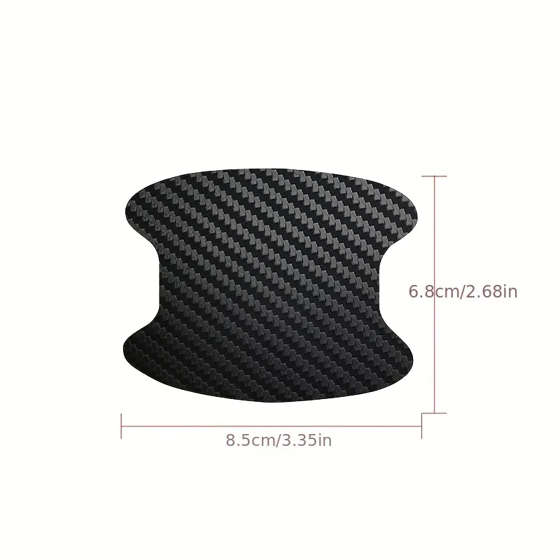 4Pcs/Set Car Door Sticker Carbon Fiber Scratches Resistant Cover Auto Handle Protection Film Exterior Styling Car Accessories