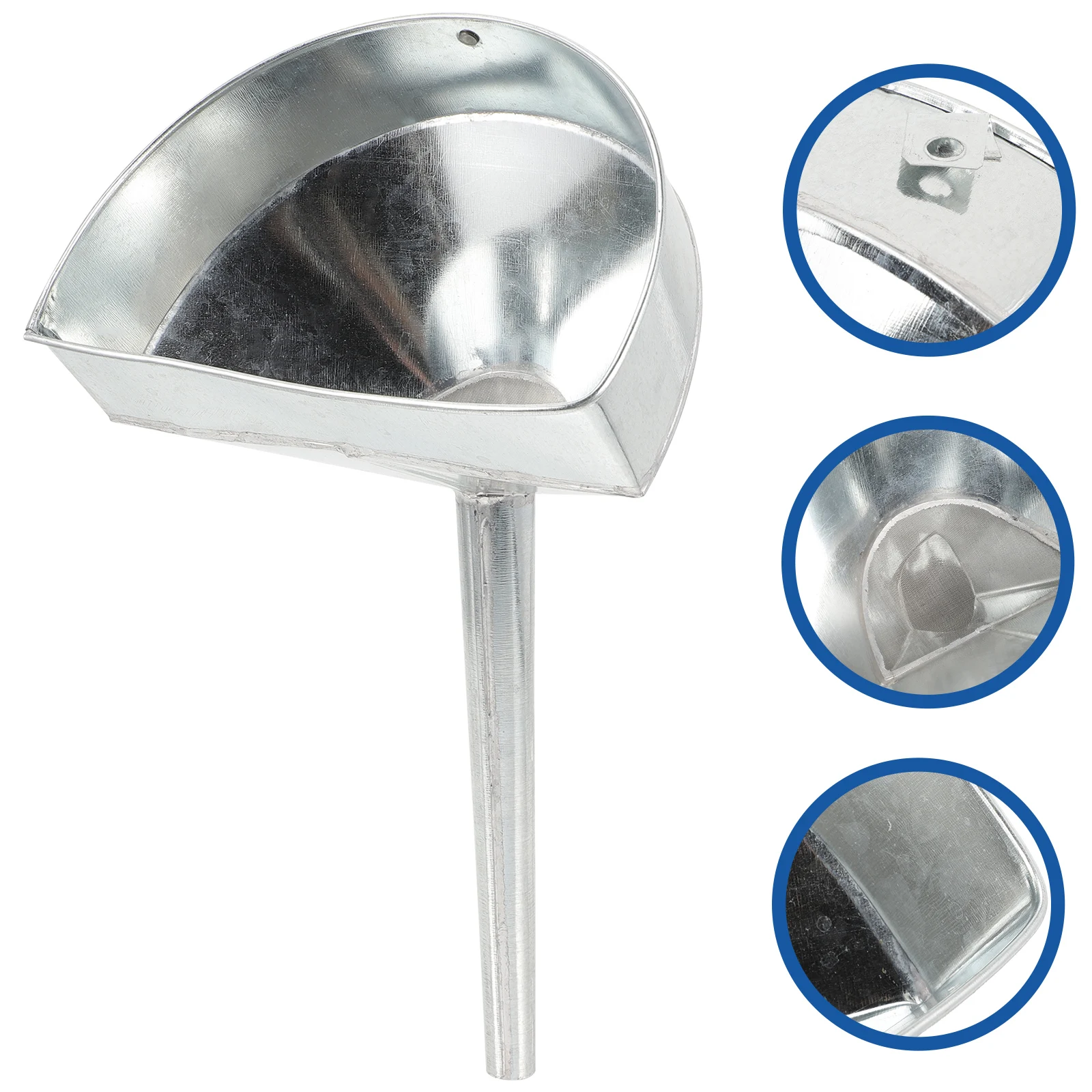 

Car Fuel Funnel Large Wide Mouth Strainer Funnels Automotive Use Tank Oil Motorbike Filling Long Stem Refueling