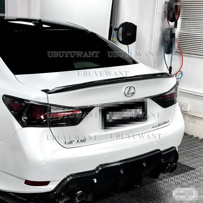 For LEXUS GS GS350 GS300 GS450 High Quality REAL CARBON FIBER Car Rear Tail Wing Lip Spoiler 2013 2014 2015 2016