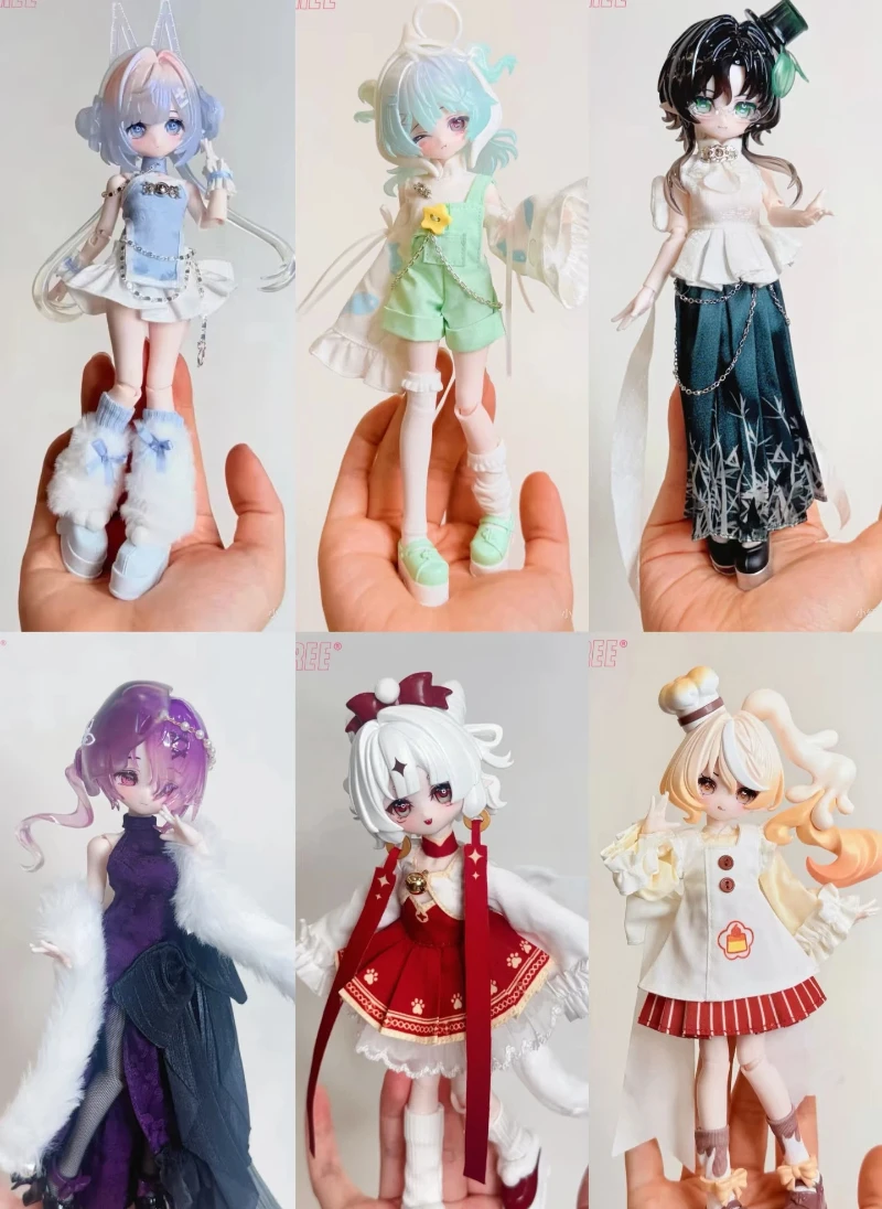 

Коллекционная шарнирная кукла BJD Mitian Third Generation Fortune Sign Spirit 1/8 в слепой коробке, настольный декор, подарок для фанатов аниме