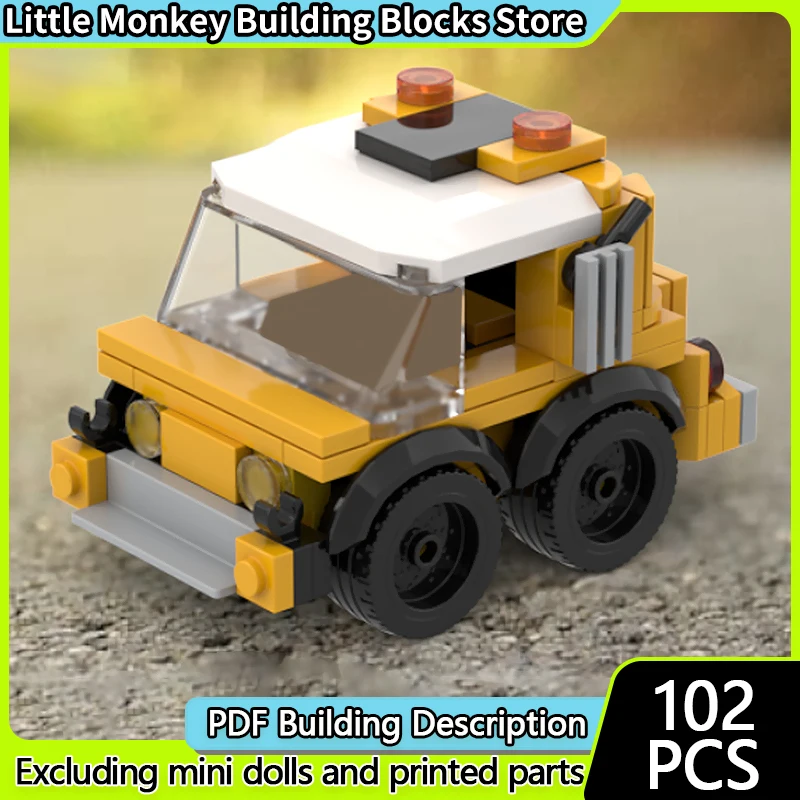 

Speed Racing Car Model MOC Building Bricks Small Work Vehicle Modular Technology Children Holiday Gifts Assemble Toys Suit