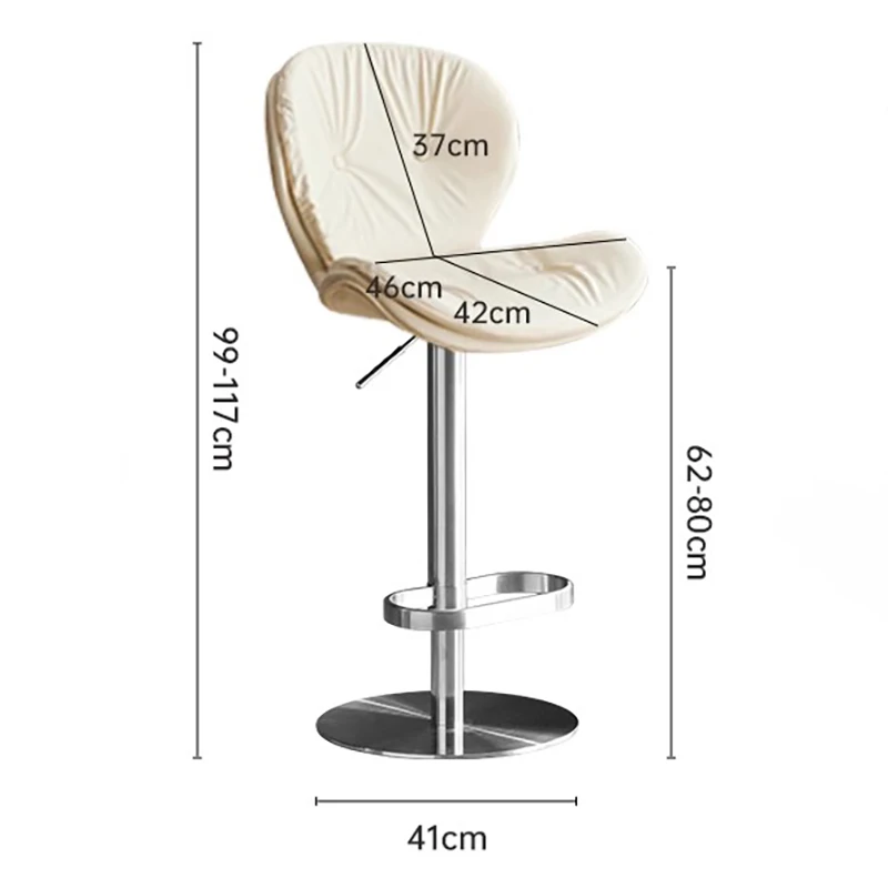 

European Modern Bar Stool Luxury Adjustable Ergonomic Retro Chair Comfortable Nordic Taburetes Para Barra De Cocina Furniture
