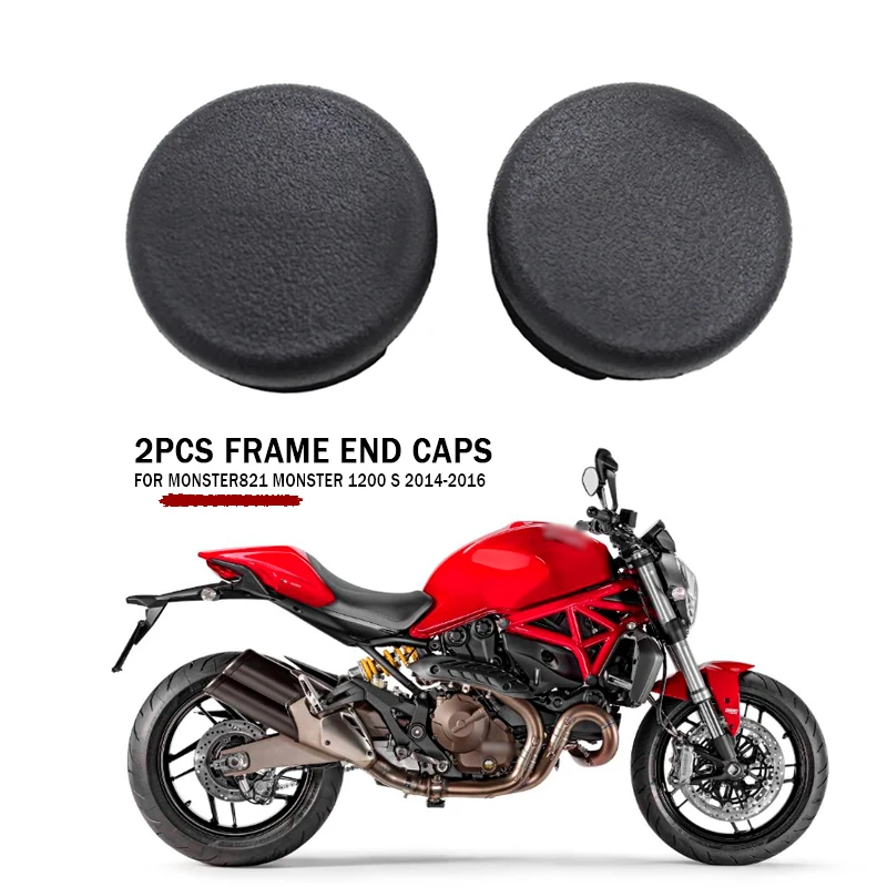 Motorcycle Frame Hole Cover Caps Plug Decorative Frame Cap Set For Ducati Monster 821 Monster 1200 Monster 1200S 2014 2015 2016