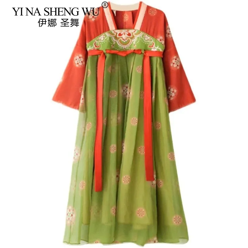 الفتيات الصينية القديمة سوبر الجنية Hanfu الاطفال فتاة الأطفال زي تانغ فستان بتصميم بدلة الطفل الأميرة النمط الصيني فستان المرحلة الجديدة #5