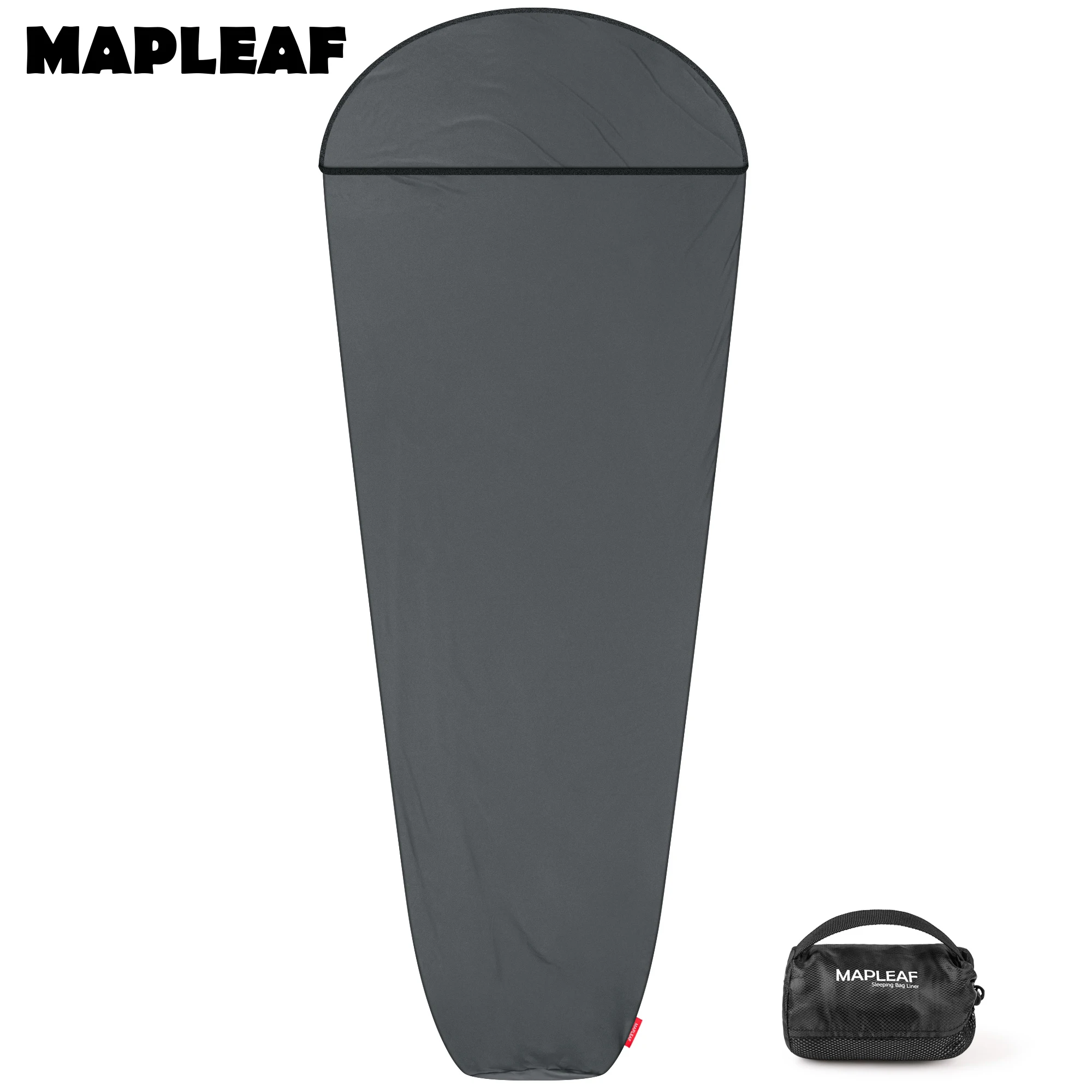 MAPLEAF Slaapzakvoering met hoge elasticiteit, anti-vuil slaapzak, reislaken, ultralicht, draagbaar, voor kamperen, wandelen, hotel, buiten