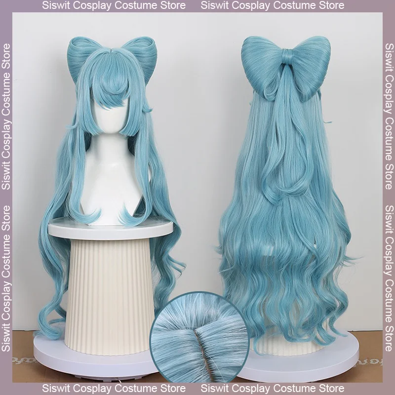 

78cm Yumemizuki Mizuki Cosplay Wig Anime Miyanoshita Wigs with Bow Heat Resistant Synthetic Hair Cosplay Bowknot Realistic Wig