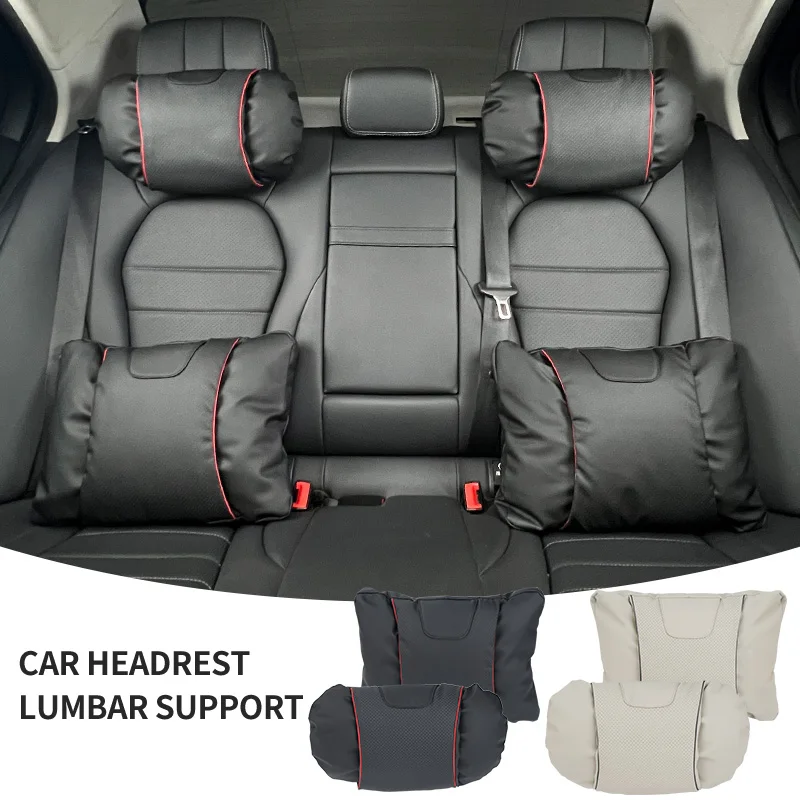 Car Seat Headrest Lumbar Support Neck Pillow Waist Cushion Backrest For Lexus UX250h RX450h CT200h RX400h NX300h RX350 RX300