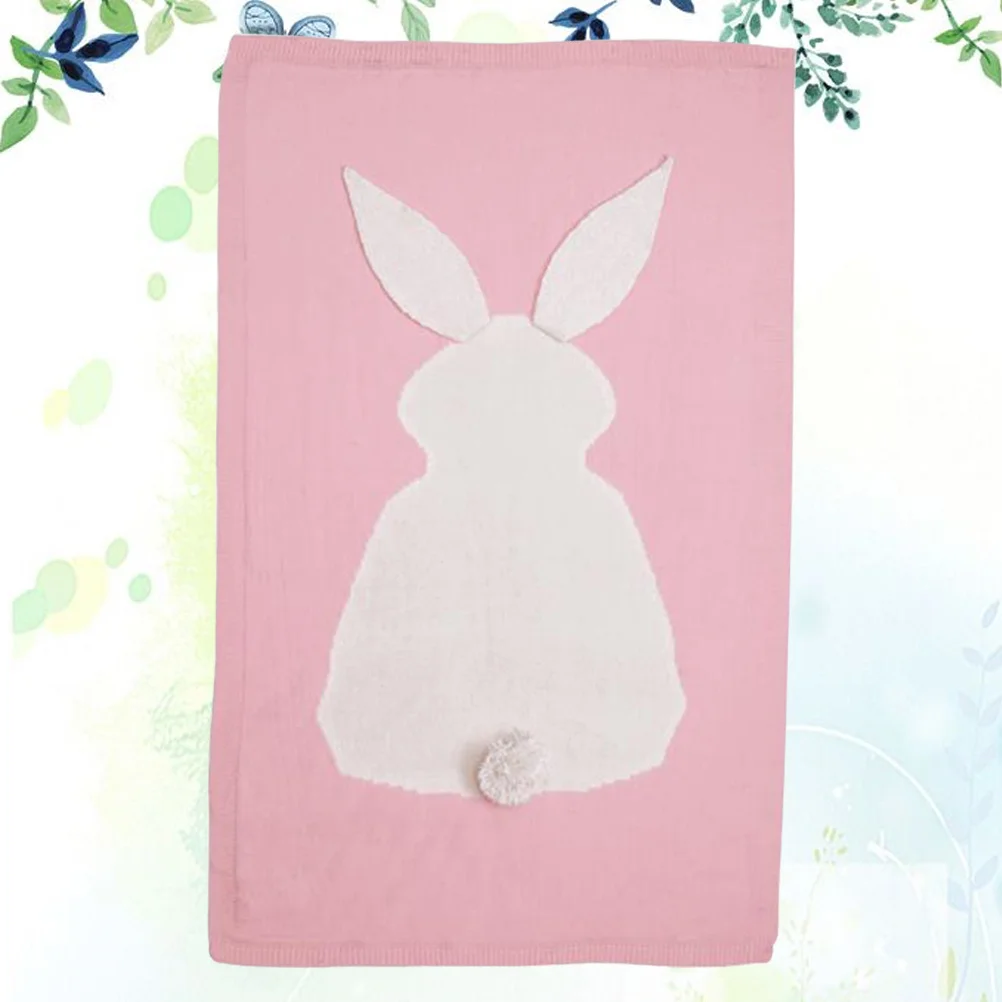 1 قطعة بطانية الحياكة الطفل بطانية الرضع لينة مبطن خفيفة الوزن حماية البرد متعددة الوظائف حصيرة