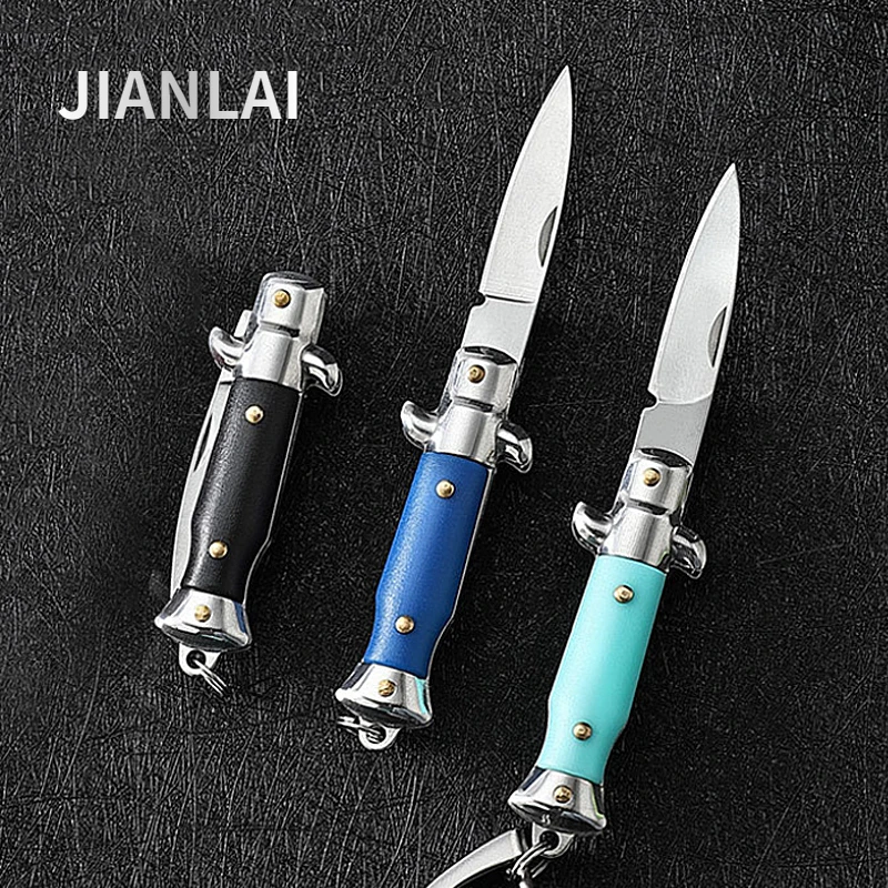 Mini Portable Folding Mini Pocket Knife Multifunction Keychain Pendant Camping Outdoor Survival Blade Cutter Opener Tool