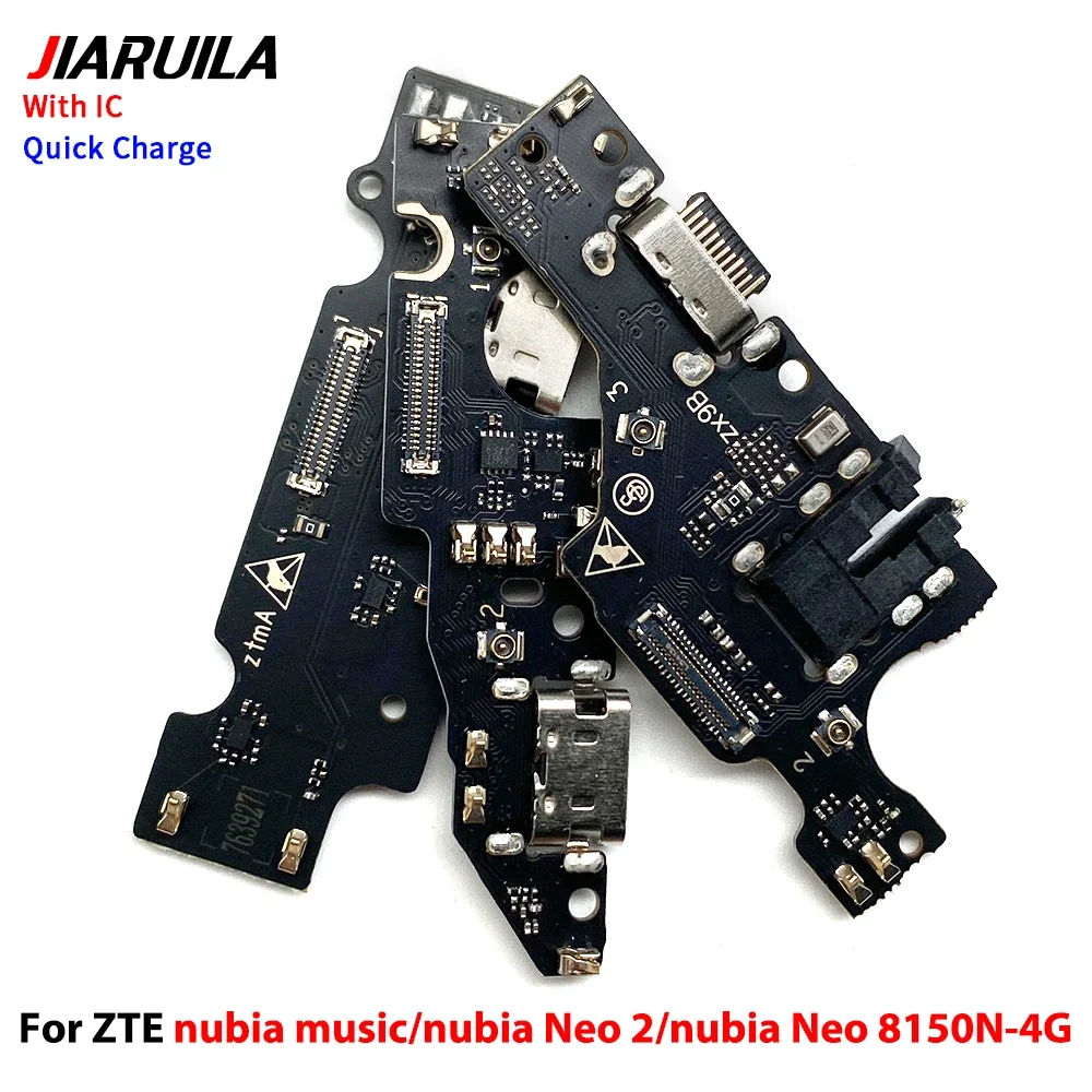 10 PCS For ZTE nubia music/nubia Neo 2/nubia Neo 8150N-4G USB fast Charging Port Dock Charger Plug Connector Board Flex with IC