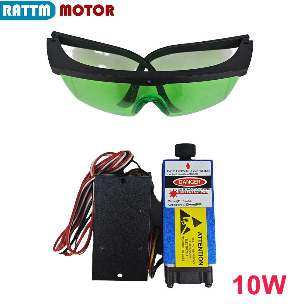 5.5W 7W 10W 15W Modul Laser Tempat Cahaya Dapat Disesuaikan untuk CNC 1610 3018 Pro Alat Pengukir DIY Pemotong Kayu Logam Ukiran