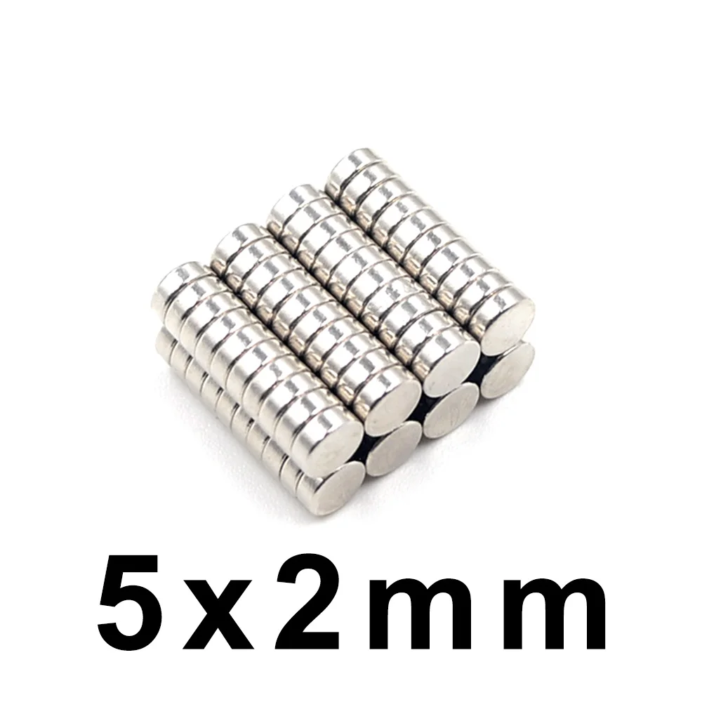 10/50/100/Pcs 5x2mm Super Powerful Strong Bulk Round NdFeB Neodymium Disc Magnets Dia N35 Rare Earth Magnet 5*2