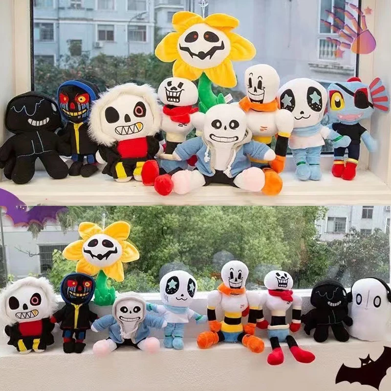 Undertale Plush Toys Chara Frisk Sans Papyrus Ootopus Music Alphys Toriel Plush Figurs Soft Stuffed Dolls Kids Christmas Gifts