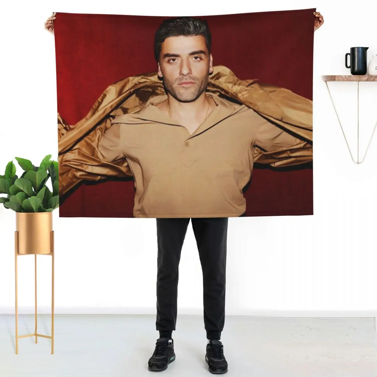 

Oscar Isaac Throw Blanket Multi Use Warm Blanket for Living Room Bedroom