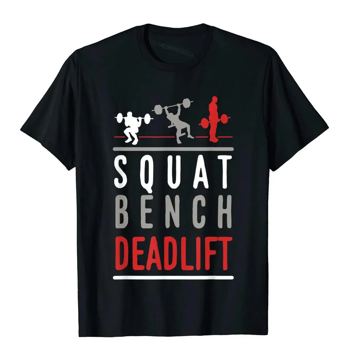 Squat Bench Deadlift Shirt Gym Weightlifting Gift Fitness T-Shirt Classic Men T Shirts Cotton Tops & Tees Custom