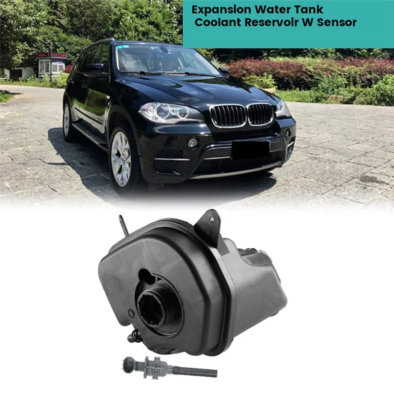 A19Q- 17137552546   Zbiornik wyrównawczy płynu chłodzącego z czujnikiem do BMW E70 E71 X5 X6 2007-2018 17138621092