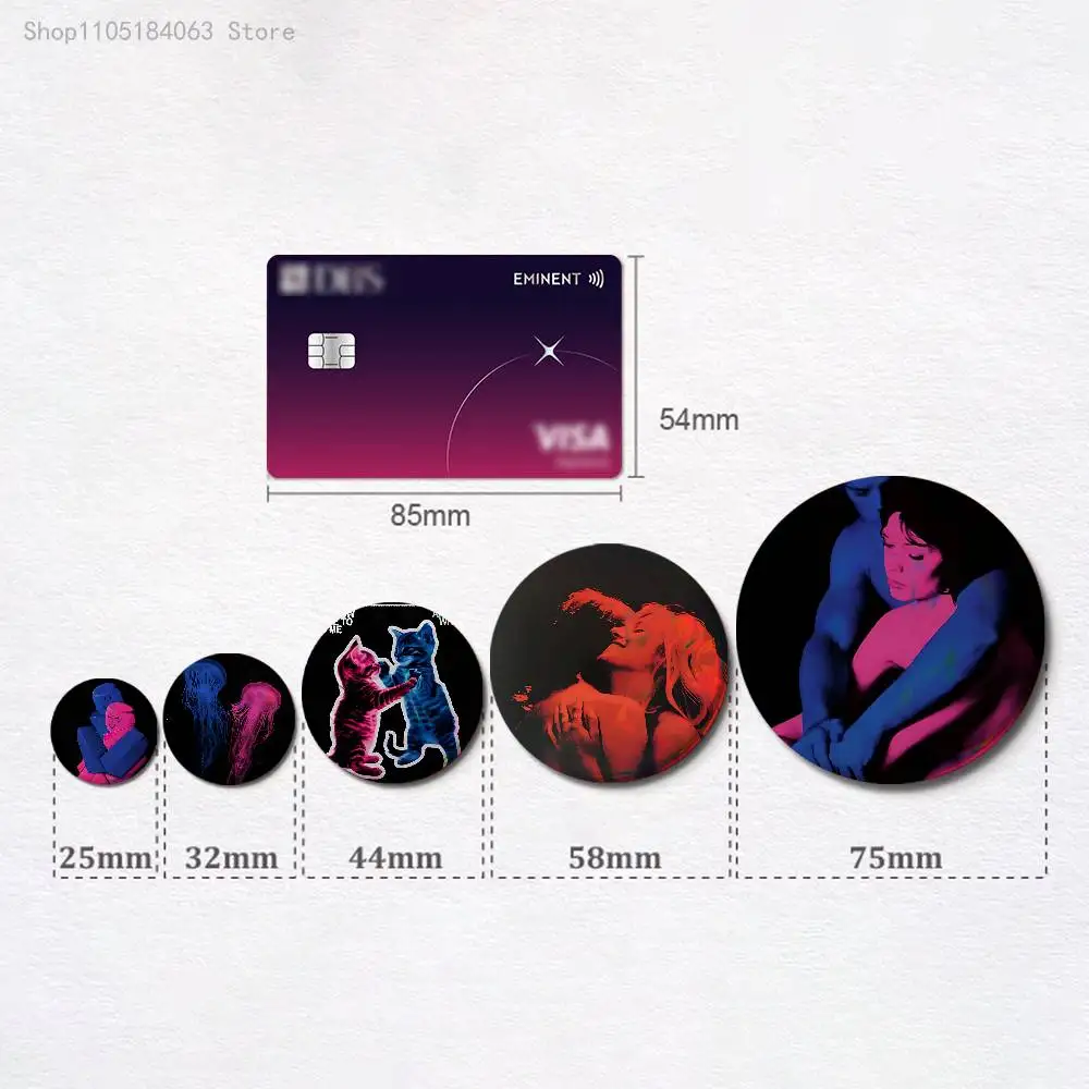 

TV Girl Who Really Cares Badges Button Round Creative Pin Brooch Badge Bag Decor Accessories Fans Collect Friends Gifts