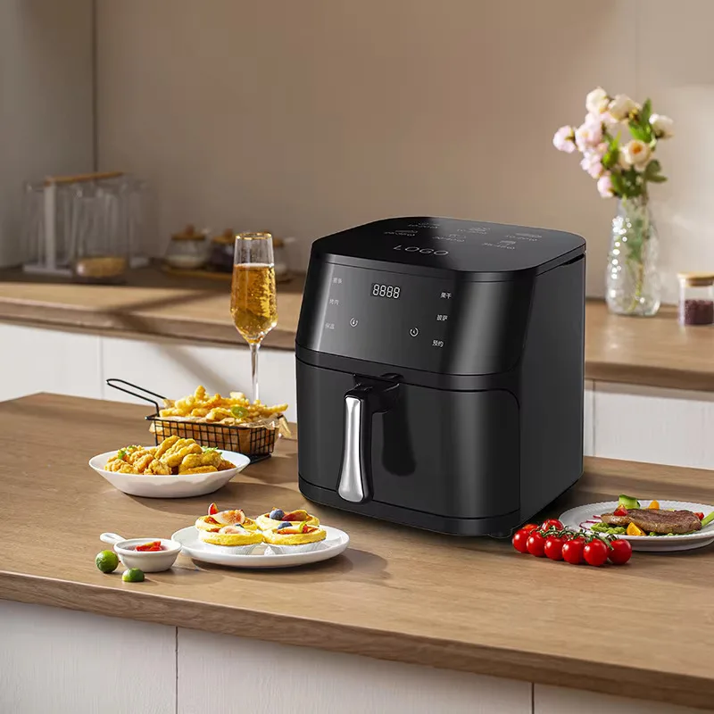 

2026 New Model Multi-functionalOEM New Vision XL 10L Home Smart Air Fryer Custom Square Oil-Free Electric Oven US Plug Viewable