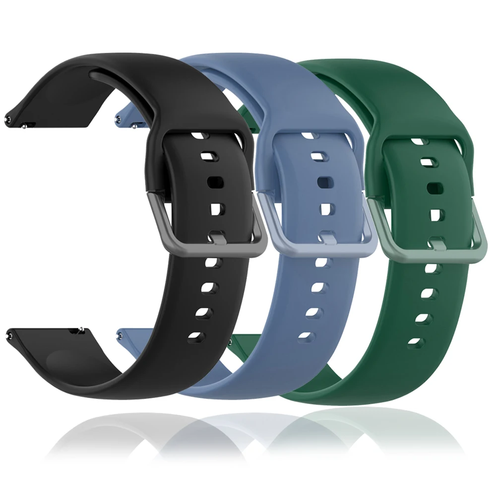 20mm 22mm Strap Replacement Bracelets for Men Women Sports Watches Band Smartwatch and Traditional Watch Soft Silicone Watchband